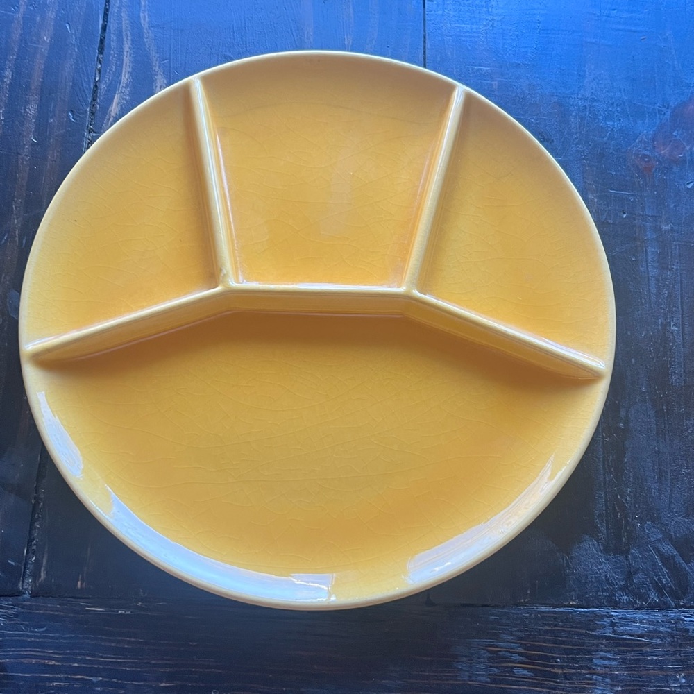 Steuler Keramik West Germany 4350 divided fondue plates RARE